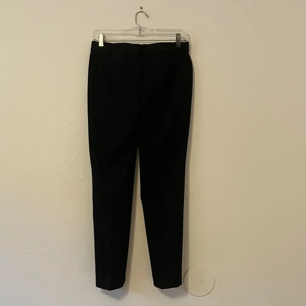 Black Talbots High-Waist Straight Pants